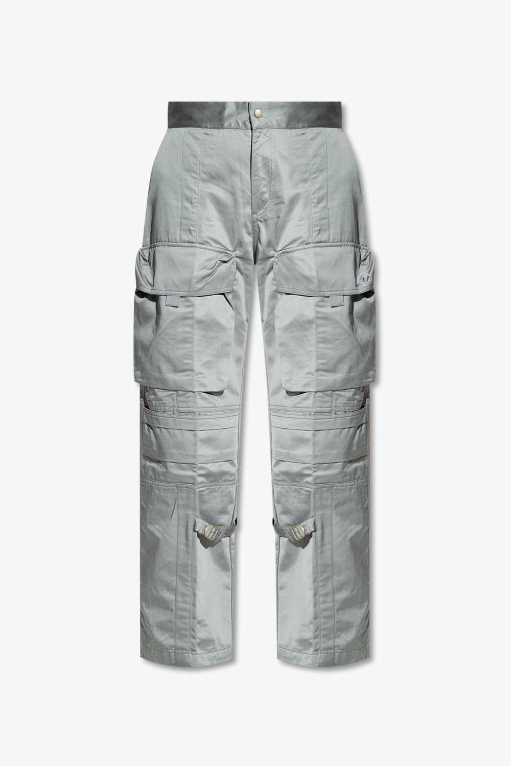 【DISCERNMENT】Eyelet half-moon cargo cotton pants DISCERNMENT】Eyelet half-moon cargo cotton pants